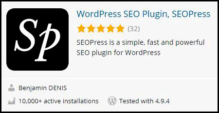 WordPress SEOPRESS plugin