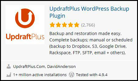 Updraft WordPress Plugin