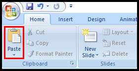 Copy and Paste a Slide in PowerPoint 2007