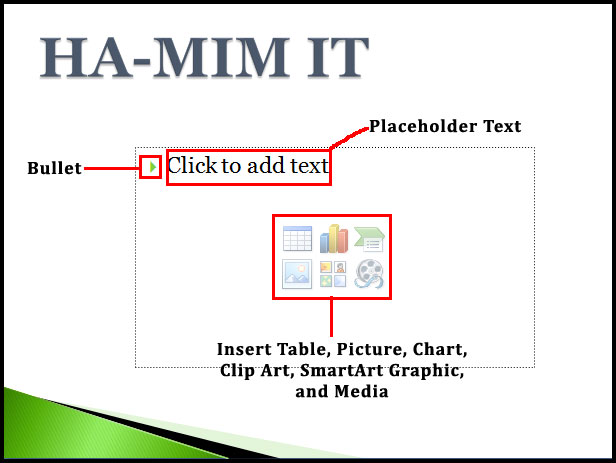Working with List in PowerPoint 2007