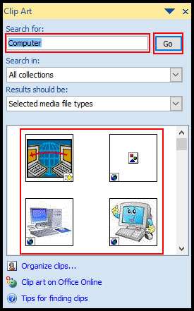 Search and select Movie Clip in PowerPoint 2007