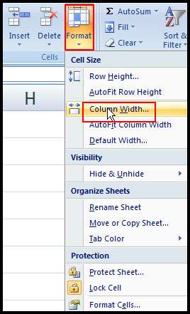 Change Column width with command in Excel 2007