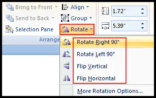Rotate Object in PowerPoint 2007