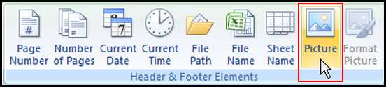 Select Picture from header & footer element in Excel 2007