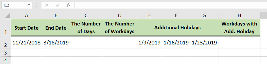 How to use NETWORDDAYS Function in Excel