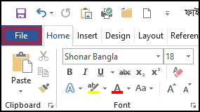 How to save a document or file in ms word 2016