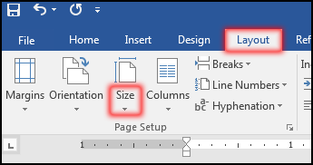 পেইজ সেটআপ নির্ধারণ করা [Change Page Size in MS Word 2016]