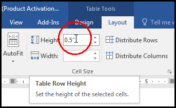 Fixed Row Height in MS Word 2016 Bangla Tutorial