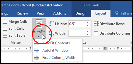Move & Resize Table [Auto Fit Table Width with Content in MS Word 2016 Bangla Tutorial]