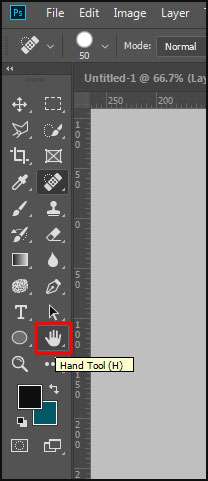 How to use Hand Tool in Adobe Photoshop CC