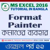 How to using format painter tools in Excel 2016 Feather Image
