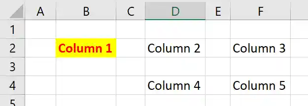 How to use one column format in other column